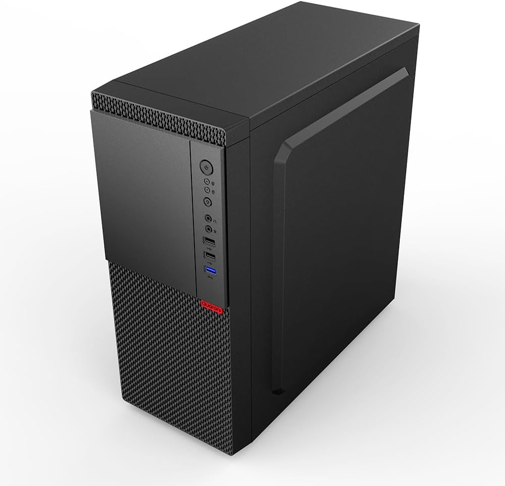Gabinete Quaroni QCHT-06, Midi-Tower, Micro-ATX, USB 2.0/3.0, con Fuente de 500W, sin Ventiladores Instalados, Negro