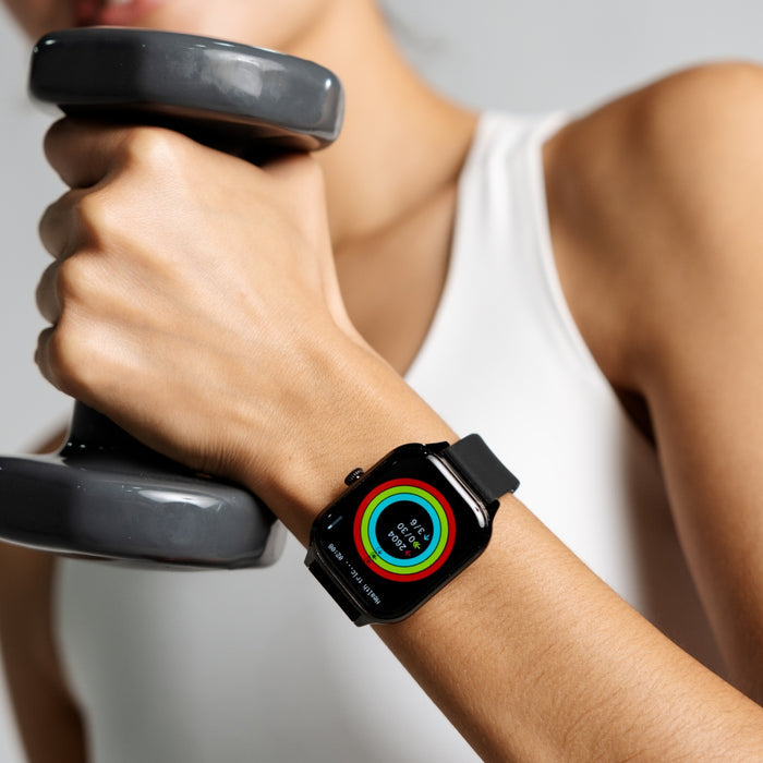 Perfect Choice Smartwatch Minoro, Android/iOS, Negro - Resistente al Agua