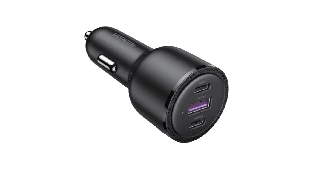 Ugreen Cargador de Auto 20467, 69W, 1 x USB-A 2 x USB-C