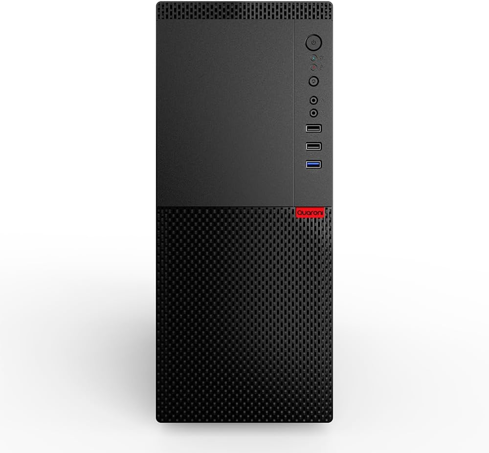 Gabinete Quaroni QCHT-06, Midi-Tower, Micro-ATX, USB 2.0/3.0, con Fuente de 500W, sin Ventiladores Instalados, Negro