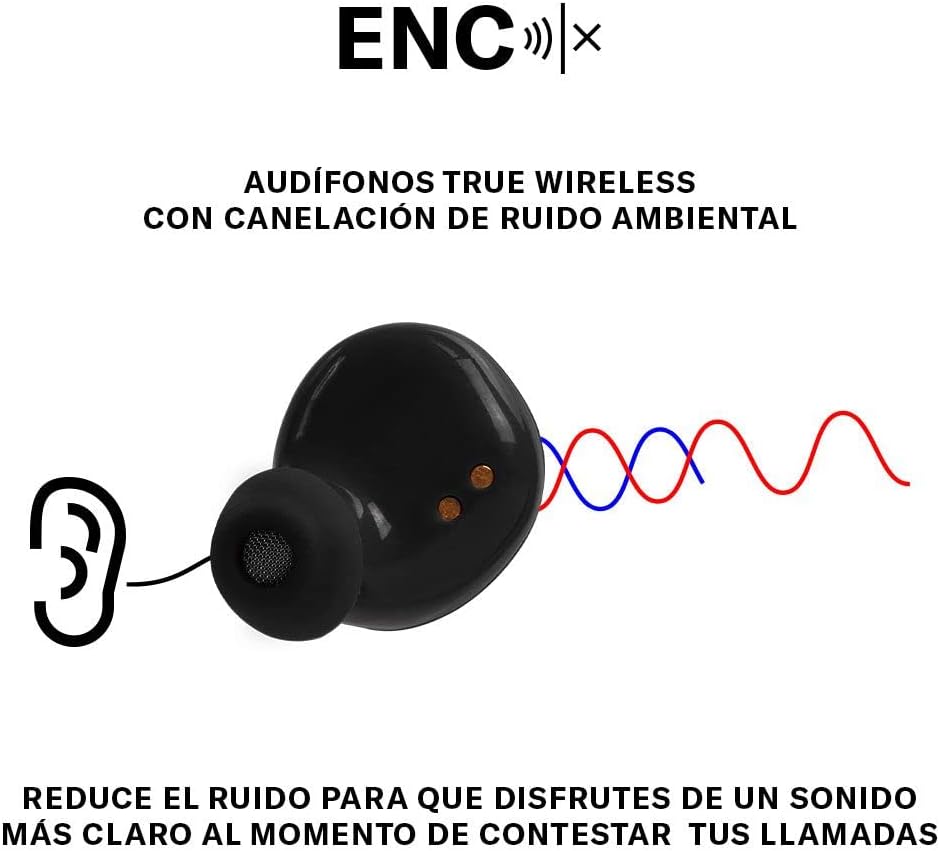 Billboard Audífonos Intrauriculares con Micrófono Soul Track, Inalámbrico, Bluetooth, Cancelación de Ruido, Morado