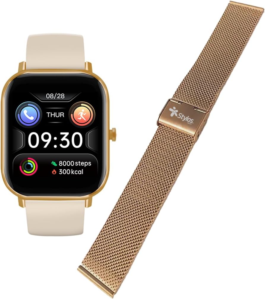 Stylos Smartwatch SW2, Bluetooth, Android/iOS, Dorado