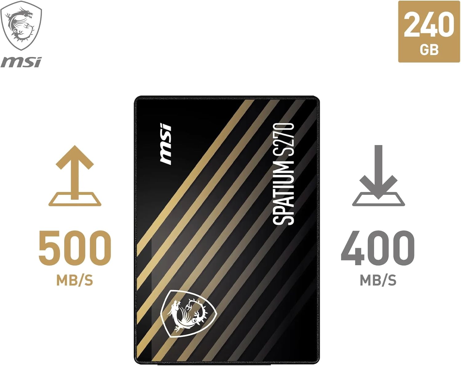 SSD MSI Spatium S270, 240GB, 2.5