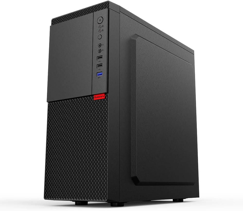 Gabinete Quaroni QCHT-06, Midi-Tower, Micro-ATX, USB 2.0/3.0, con Fuente de 500W, sin Ventiladores Instalados, Negro