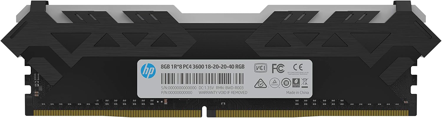 Memoria RAM HP V8 DDR4, 3600MHz, 8GB, CL18, XMP