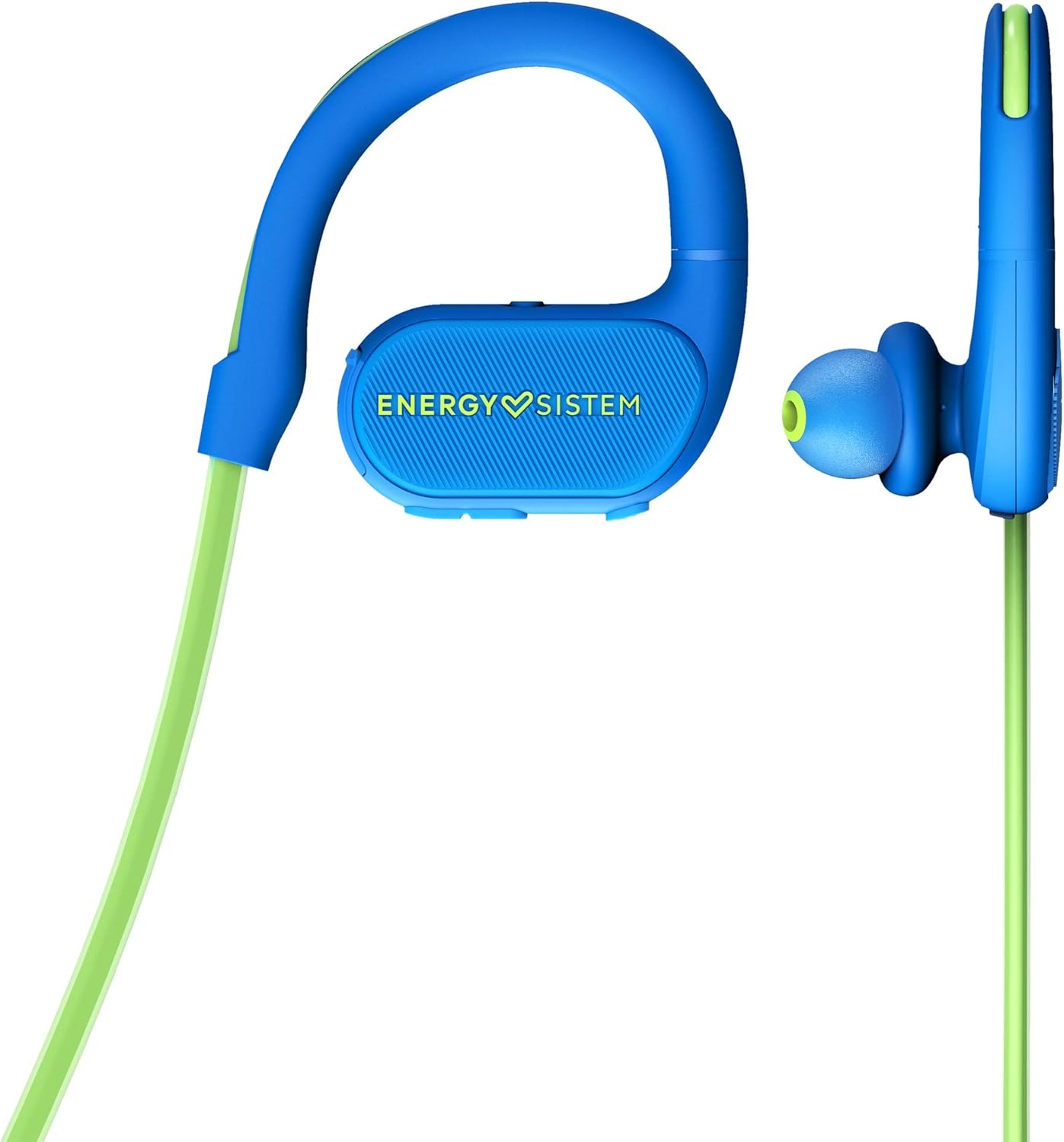Energy Sistem Audífonos Deportivos Running 2 Neon, Bluetooth, Inalámbrico, Azul/Verde