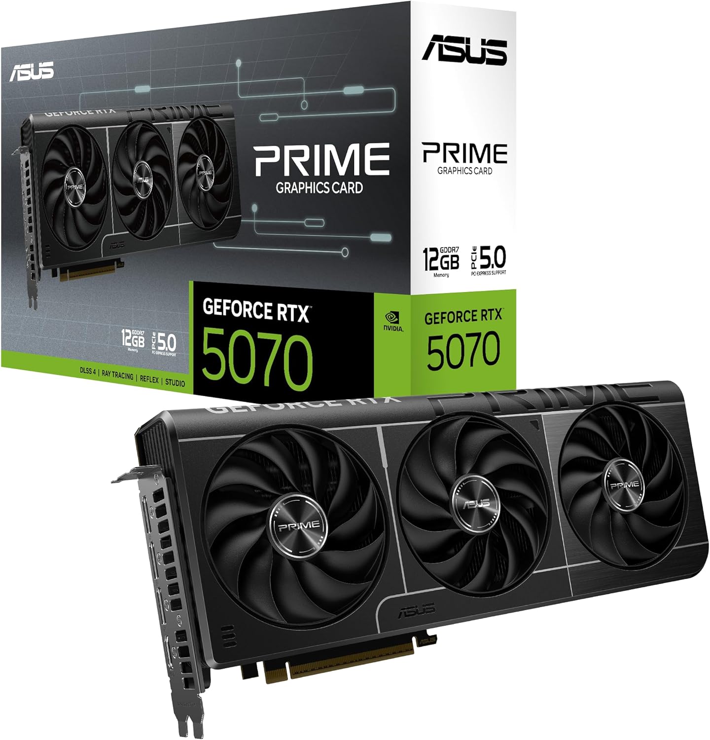 Tarjeta de Video ASUS NVIDIA GeForce RTX 5070 Prime, 12GB 192-bit GDDR7, PCI Express 5.0