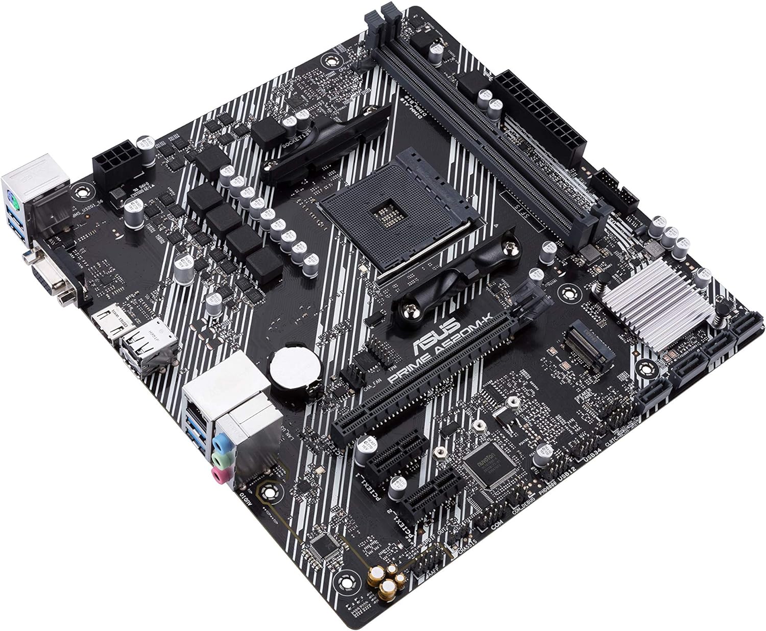 Tarjeta Madre ASUS PRIME A520M-K, Micro-ATX, Socket AM4, AMD A520, 64GB DDR4, HDMI para AMD