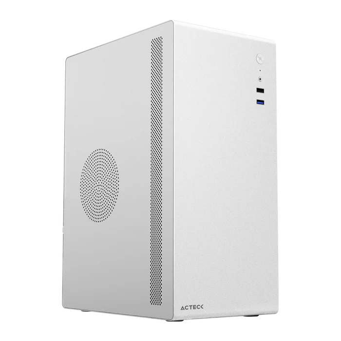 Gabinete Acteck Neuss Plus GI707, Mini-Tower, Micro-ATX/Mini-ITX, USB 2.0/3.0, con Fuente de 450W, 1 Ventilador Instalado, Blanco