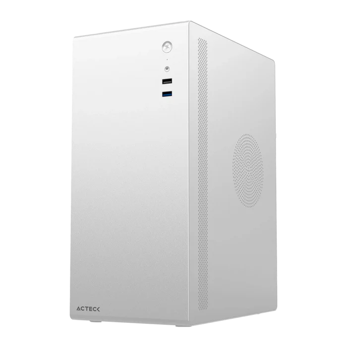 Gabinete Acteck Neuss Plus GI707, Mini-Tower, Micro-ATX/Mini-ITX, USB 2.0/3.0, con Fuente de 450W, 1 Ventilador Instalado, Blanco