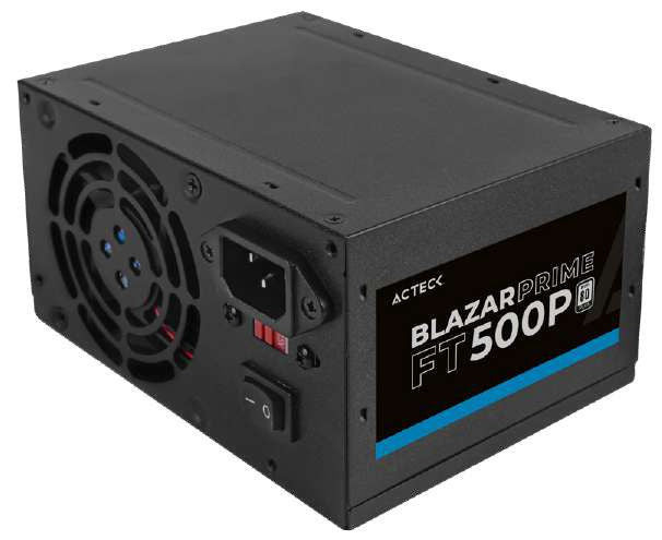 Fuente de Poder Acteck AC-938143, 24-pin ATX, 80mm, 500W