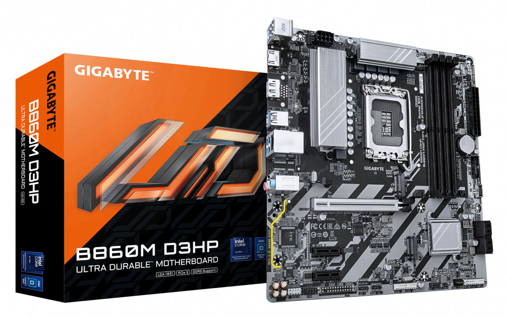 Tarjeta Madre Gigabyte B860M D3HP, Micro-ATX, LGA 1851, Intel B860, 256GB DDR5, HDMI/DP para Intel