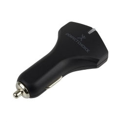 Perfect Choice Cargador para Auto PC-240778, 12V, 2 Puertos USB 2.0, Negro