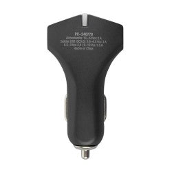 Perfect Choice Cargador para Auto PC-240778, 12V, 2 Puertos USB 2.0, Negro