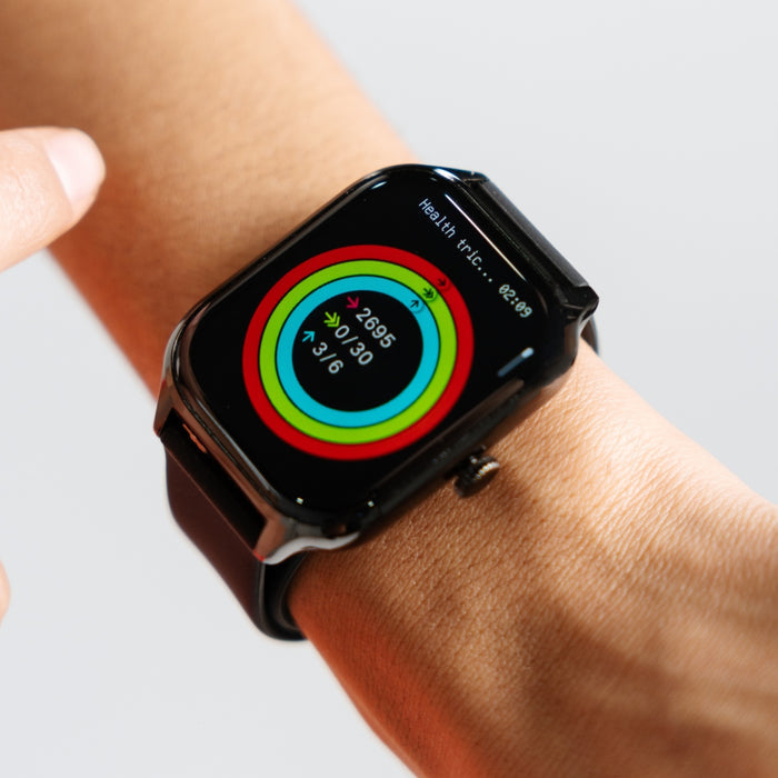 Perfect Choice Smartwatch Minoro, Android/iOS, Negro - Resistente al Agua