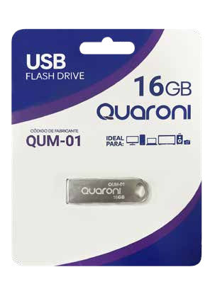 MEMORIA QUARONI 16GB USB METALICA USB 2.0