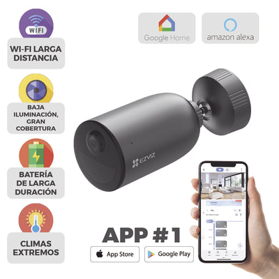 Camara Wifi 2k PARA EXTERIORES Batería Recargable (Cero Cables)