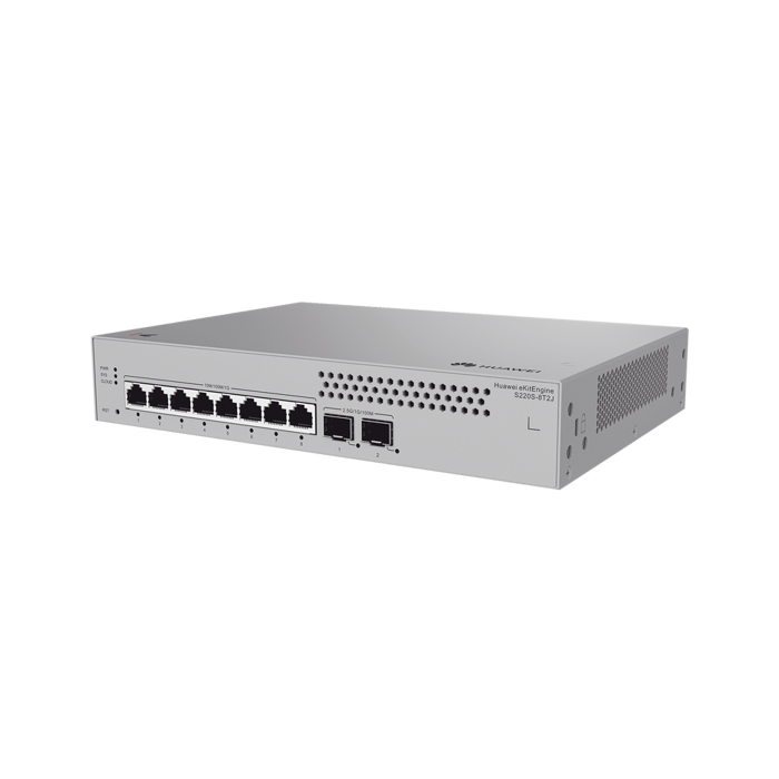 Huawei S220S8T2J – Switch Administrable 8 Puertos Gigabit + 2 SFP L2 VLAN QoS SNMP