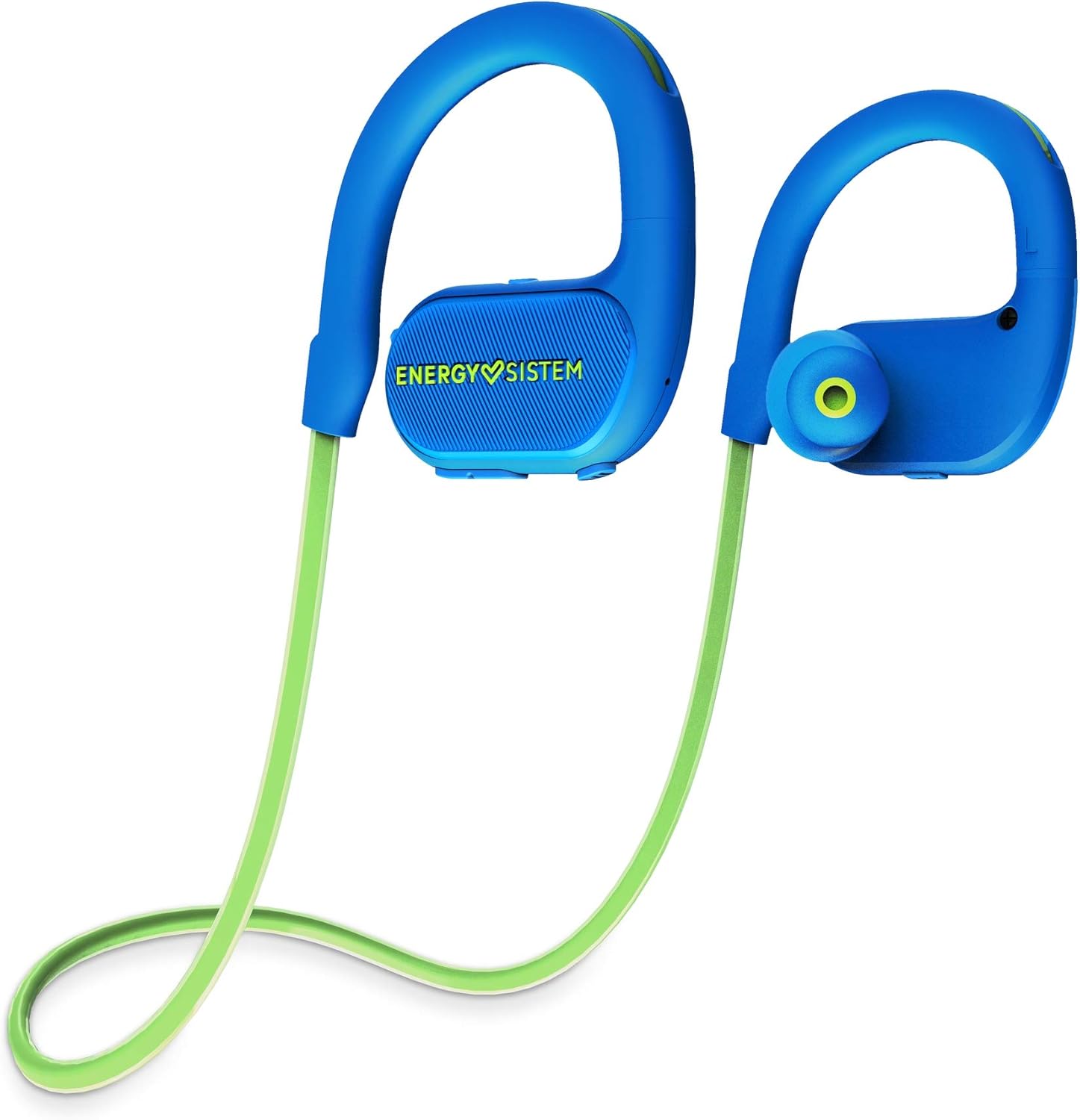 Energy Sistem Audífonos Deportivos Running 2 Neon, Bluetooth, Inalámbrico, Azul/Verde