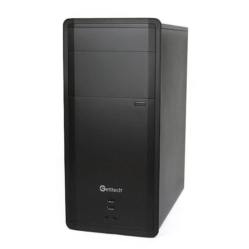 Gabinete Getttech GG1802, Midi-Tower, ATX/Micro-ATX, USB 2.0, con Fuente de 500W, 1 Ventilador Instalado, Negro