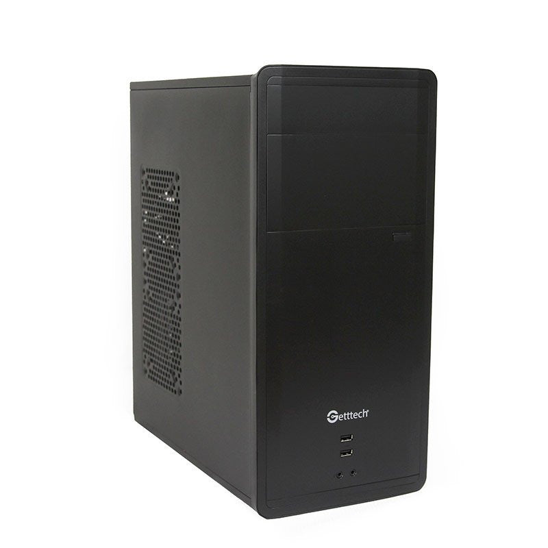Gabinete Getttech GG1802, Midi-Tower, ATX/Micro-ATX, USB 2.0, con Fuente de 500W, 1 Ventilador Instalado, Negro