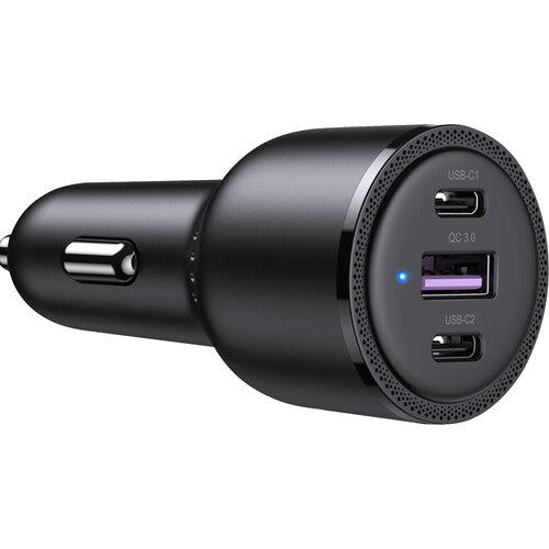 Ugreen Cargador de Auto 20467, 69W, 1 x USB-A 2 x USB-C